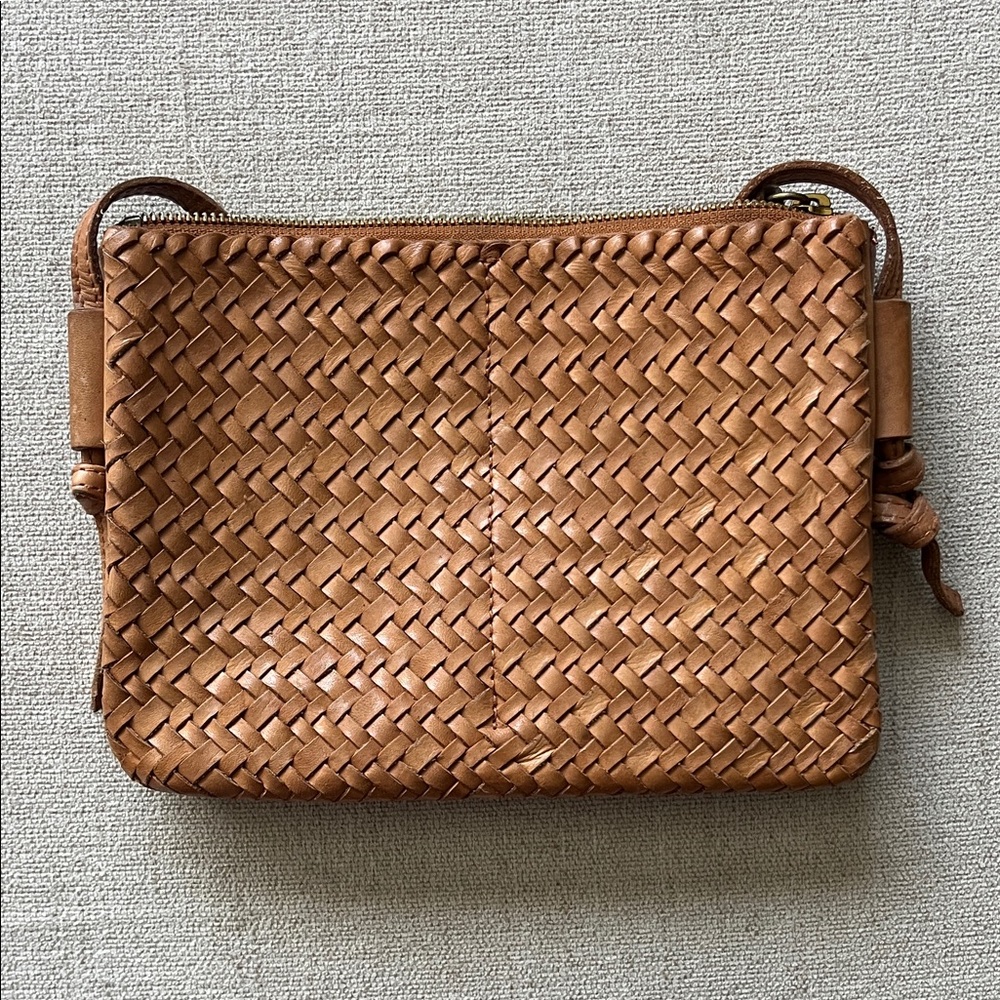 Madewell Tan Woven Leather Bag